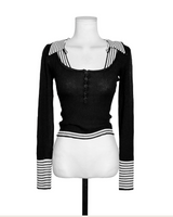 preti collar button u-neck nt