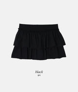 Pure Frill Mini Tiered Skirt Pants (3color)