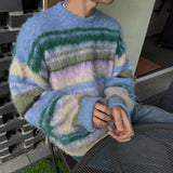 2 Low Multi Border Shaggy Knit (2color)