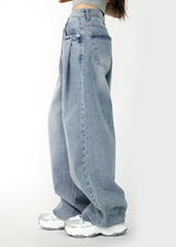 Cloud Wide Denim Pants(2colors)