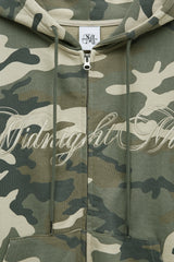 lg camo hood zip up (beige)