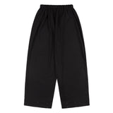 CLASSIC BUTTON BANDING SLACKS (BLACK) F25QD818