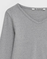 【B-BASIC】スタンダードVネック長袖Tシャツ