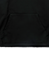 25FW WOVEN QUILTING WIDE HOODIE BLACK