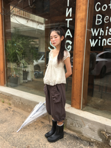 Kine Shirred Bermuda Pants (3color)
