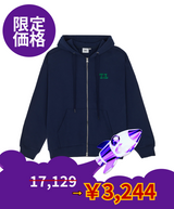 【限定価格】 TTグリーン2WAYジップフーディー (Z11112FW) - NAVY