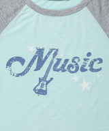 VINTAGE MUSIC RAGLAN TEE(CV2GFFT551A)
