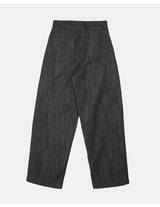 Overfit Maxi-legnth Pintuck Wide Raw Denim Pants