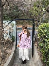 ヒナデイリーチェックシャツ