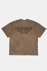 California dirty pigment washed t-shirt