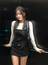 ルウントレーニングスリットキュロットミニスカート