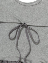 CANCAN PUMPKIN RIBBON DRESS(GREY)