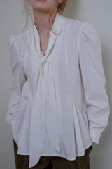 Fable scarf blouse_ivory