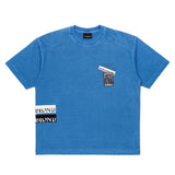 カオス パッチ ピグメント Tシャツ (オーシャンブルー)