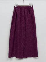 Jacquard flower long skirt