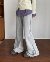 26SS★ [BAONHAUS] Kathleen Banding Semi-Bootcut Pants