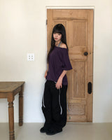 マーカーパネルワイドパンツ