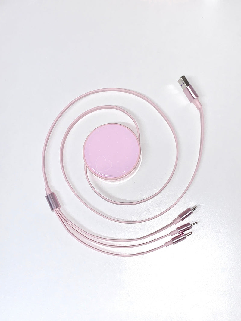 レースドット充電ケーブル