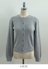 Kobel Round Basic Knit Cardigan