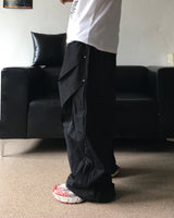 HS Rivet Line Nylon Balloon Pants (2C)