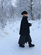 Blended Neck Bijou Line Short Coat (3c)