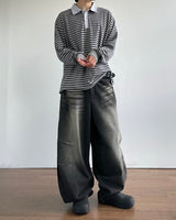 Wash Stripe Pique T-shirt
