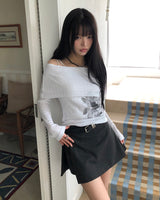 レイブンサイドスリットスカートパンツ