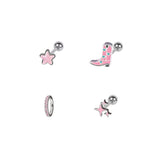 [SET] Funky Boots Star Piercing