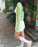 Knit crop cardigan