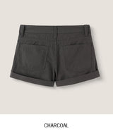 Mots Roll-up Button Shorts