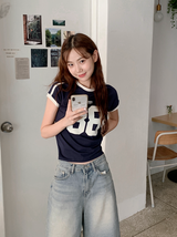 38 スリム半袖Tシャツ (4color)