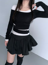  teenage u neck t-shorts (4color)