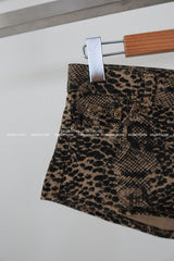 Snake Skin Micro Shorts