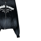 dirty two-way open hoodie