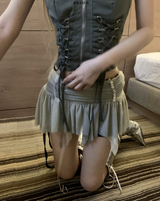 Pererere ribbon strap skirt
