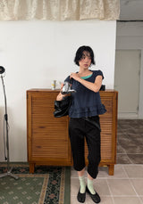 SLIT CAPRI PANTS