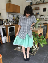 Ruri Color Lace Midi Skirt