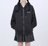 LOGO hood zip-up 3color