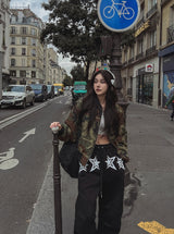 Terry Reversible Camo Flight Jumper