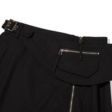 INCISION COVER-UP SKIRT [BLACK]