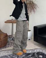 カイルウォッシュ加工クロップトラッカージャケット