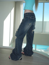 walk destroyed jeans