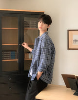 モネサマーチェックシャツ