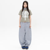 Lace Bone Angel Tee - Khaki