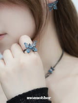 Blue Butterfly Ring