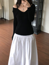 Rubin off-shoulder knitwear (2 colors)