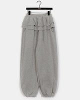 Chaelce frill layered jogger sweatpants