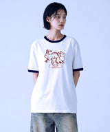 ドローイング ラビット リンガー Tシャツ - 4カラー