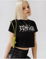 [Silver] コンプレックスサインクロップTシャツ [1COLOR]