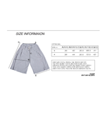 BERMUDA PLEATS WIDE SWEAT SHORTS_GRAY